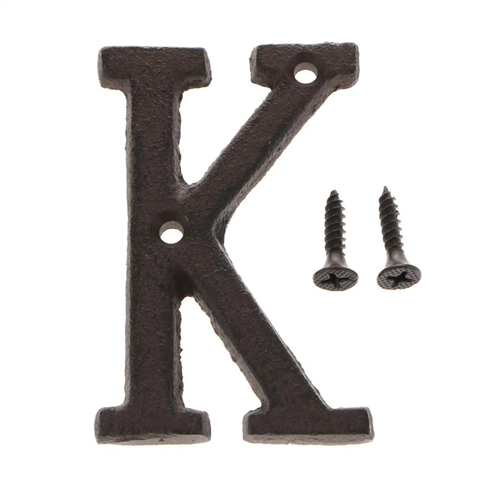 3-6pack Cast Iron Creative DIY Door Plate Letter Label Sign Wall Decor