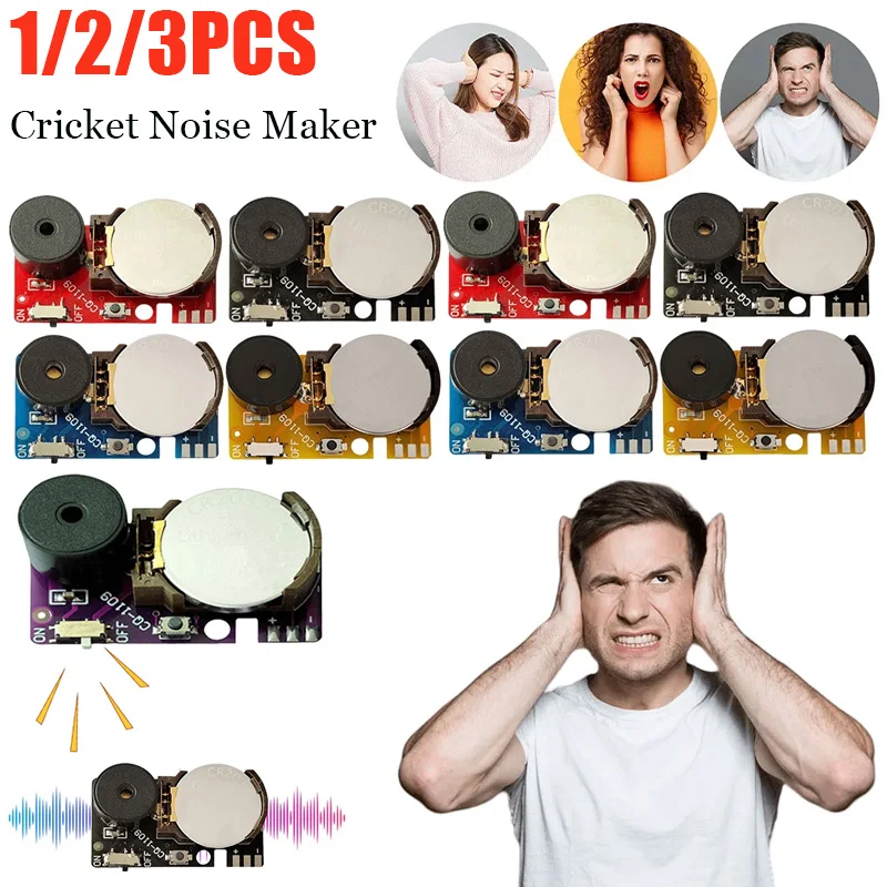 1-5Pcs Cricket Noise Maker Prank Annoying Noise Maker Annoying PCB Beeping Hidden Prank Sounds Intervals Noise Halloween Party