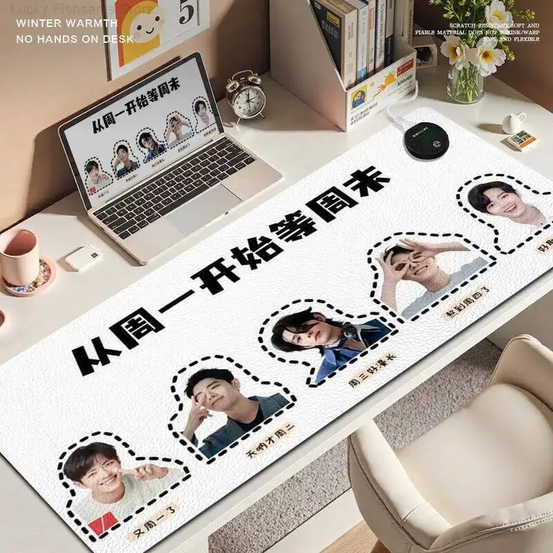 Xiao Zhan Merchandise: Heated Mouse Pad Peter Pan-themed With 8-level Temperature Adjustment Suitable For Men And Women
