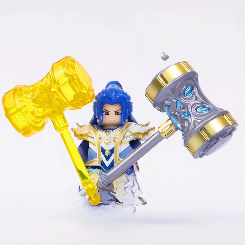 Limited Rare Edition of The Sea God Douluo Mainland Tang Three Armor Third Party Building Block Miniature Weapon Model