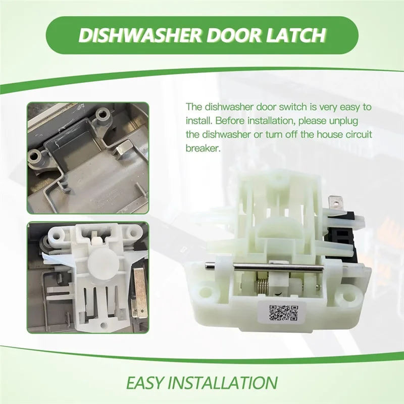 ABSE-Door Switch Latch Replacement For Samsung Dishwasher Door Latch Lock DW80F600UTB AA-00/01 /DW80F800UWS AA-00