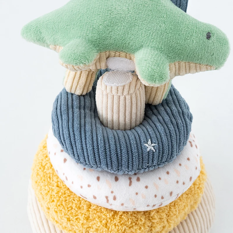 Jouet à empiler en peluche licorne pour bébé, cadeaux pour garçons et filles, encourage le développement sensoriel, jouets de dessin animé pour tout-petits, jouet de jeu à empiler doux