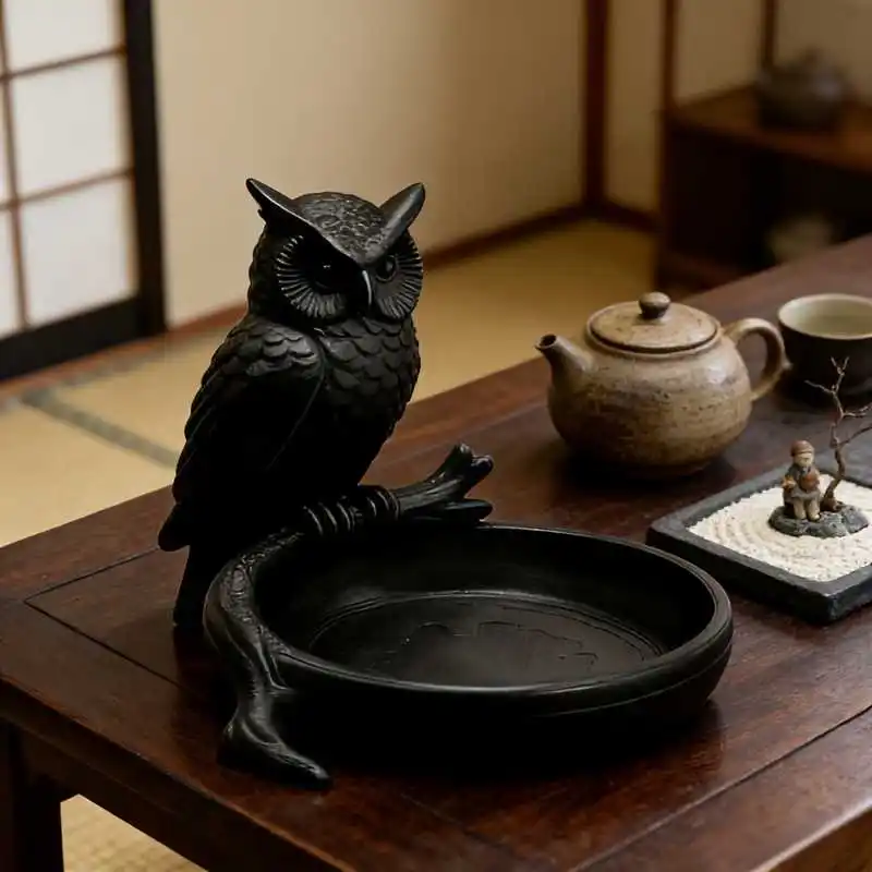 1PC Owl Jewelry Tray Ring Dish Necklace Holder Entryway Organizer Desktop Storage Bedroom Bathroom Vanity Home Decor Accessory