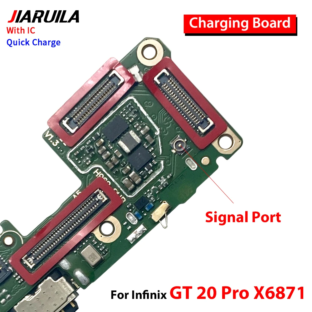 USB Charger Dock Connector Charging Port Microphone Flex Cable Replacement Parts For infinix GT 20 Pro X6871 fast charging image 3