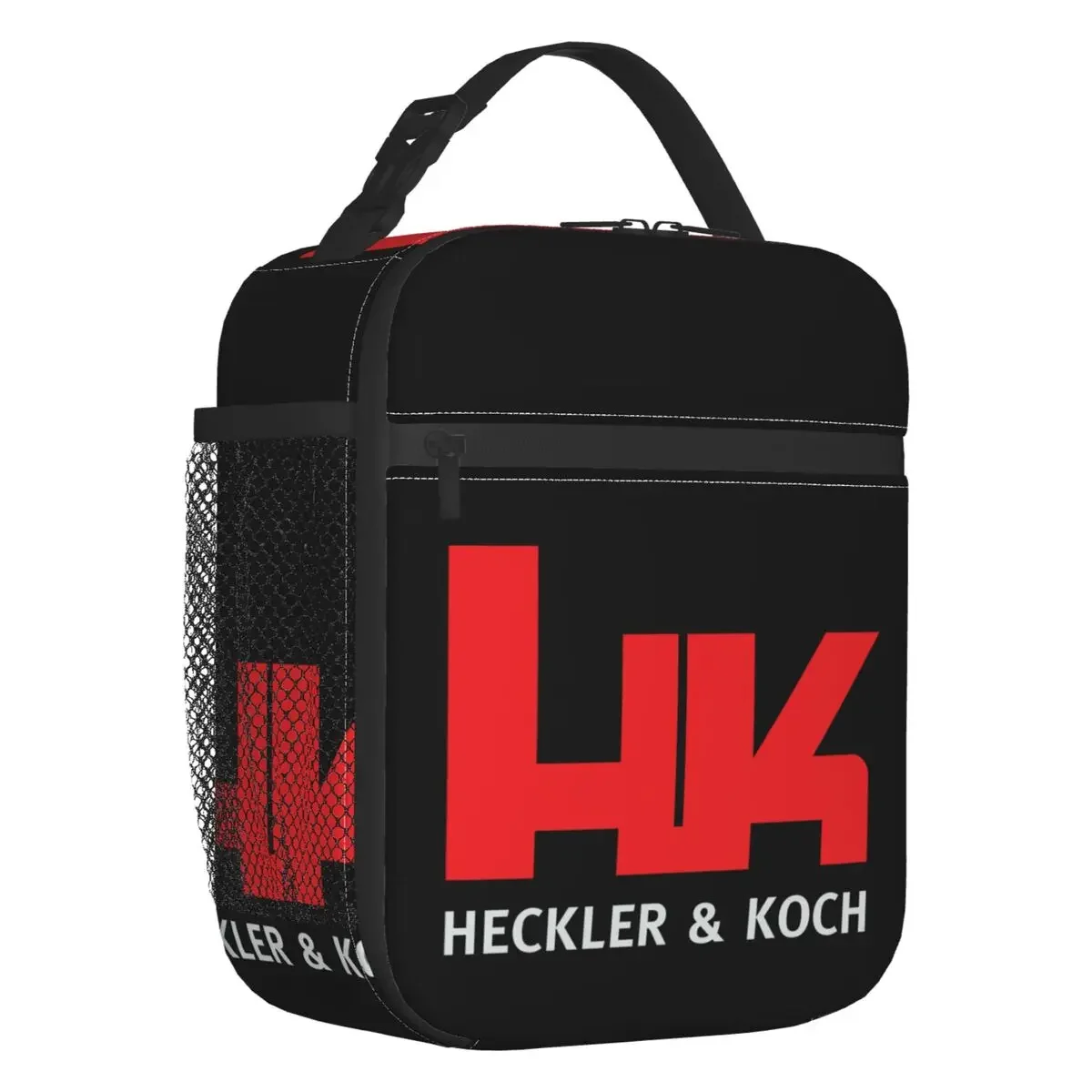 Custom HK Heckler Firearms Koch Gun Insulated Lunch Bag for Women Resuable Cooler Thermal Lunch Tote Office Work School