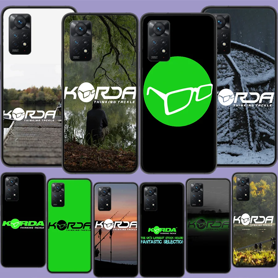 Korda Fishing Tackle Phone Case For Redmi Note 13 5G Plus 12C 12 10A 10C 10 9 8 9A 9C 9T 8A S2 K60 K70 Pro 7 7A 6 6A Xiaomi A2 L