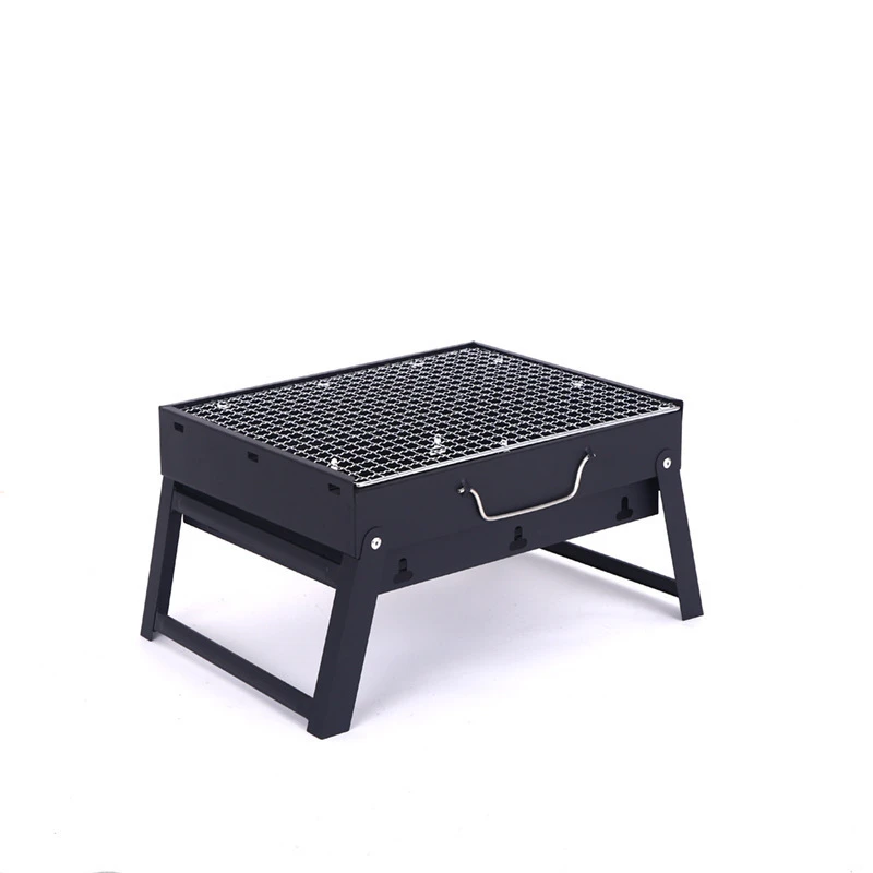 Outdoor Camping Portable Barbecue Rack Thickened Foldable Charcoal Oven