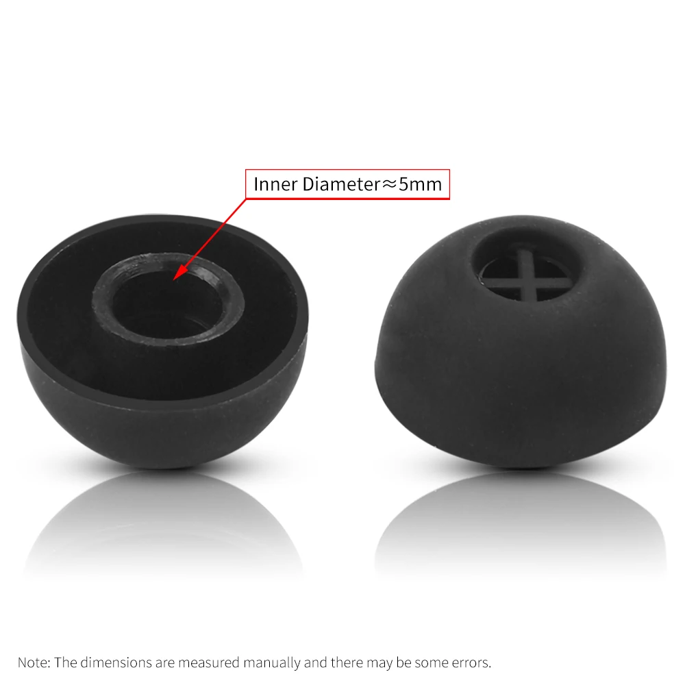 Quality Silicone Ear Tips for Sennheiser CX/CX500BT/MOMENTUM 3/Sport Earbuds Eartips MOMENTUM3 Ture Wireless Earphone Tips 5mm