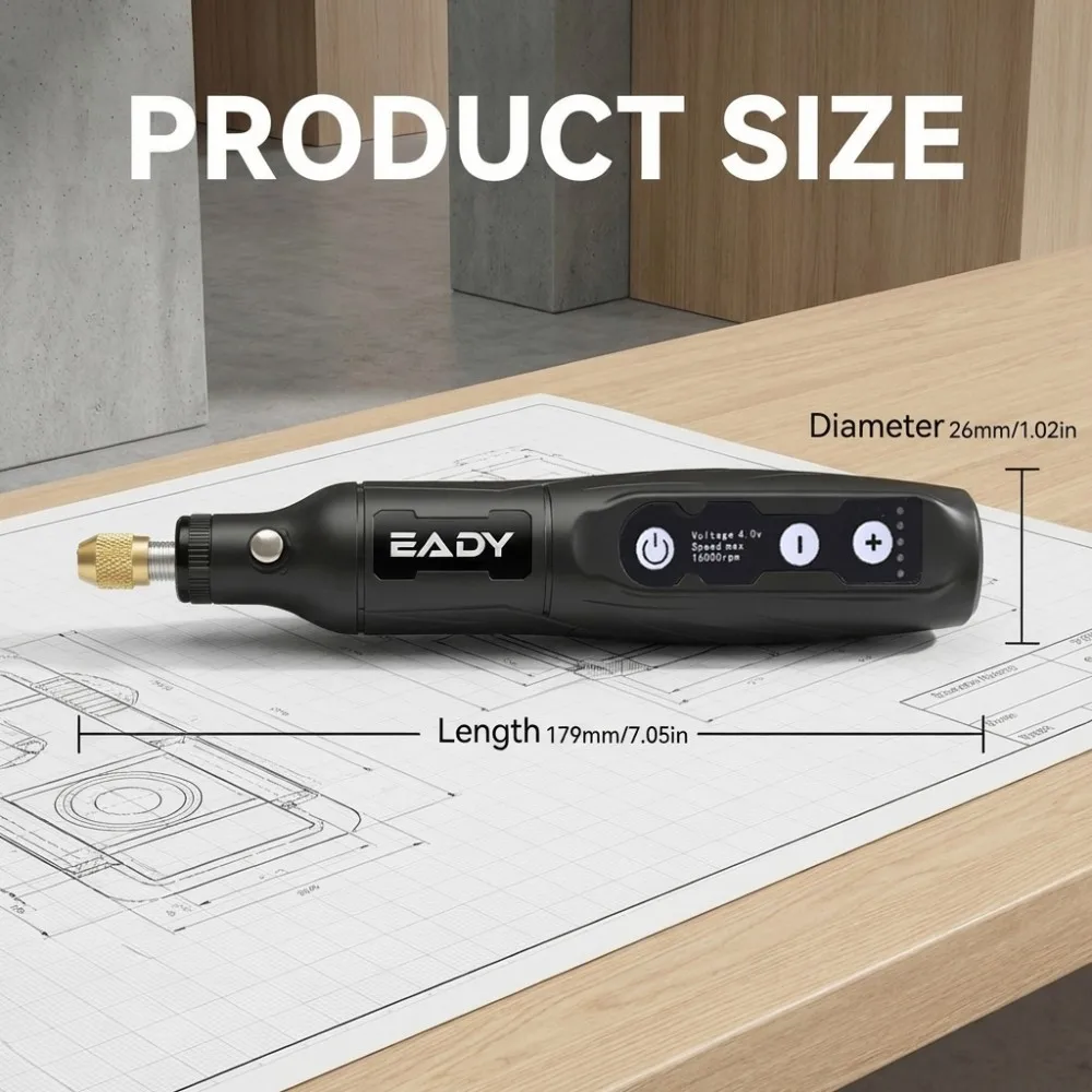 USB Cordless Mini Drill – 3.7V Engraving Rotary Tool for Jewelry, Glass, DIY Carving, Polishing, Craft – Portable Handheld image 6