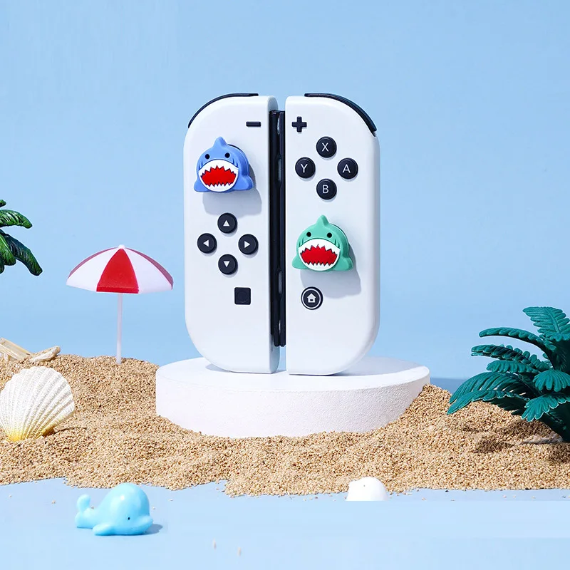 New Cute Silicone Soft Thumb Stick Grip Cap Joystick Cover Protector For Switch Oled NS Lite Joy-con Controller Thumbstick Case