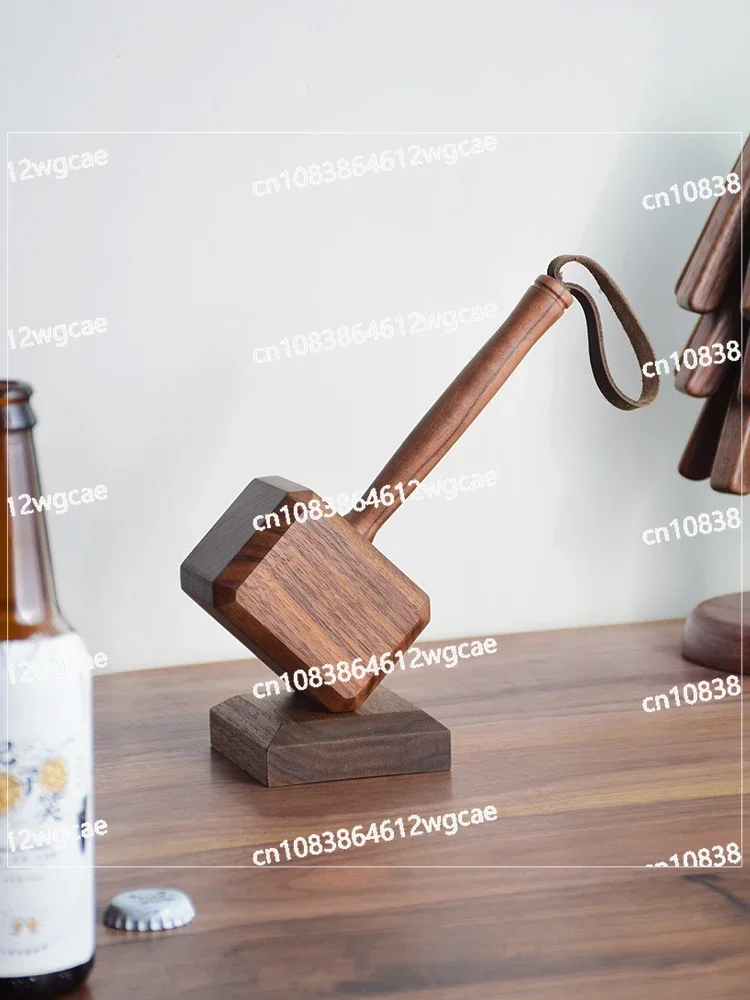 Hammer Bottle Opener Personalized Home Beer Screwdriver Creative Home Jewelry Black Walnuts