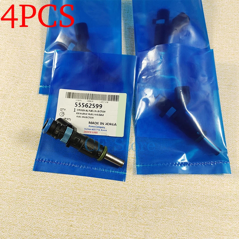 4PCS Original Fuel Injector For Chevrolet Aveo Cruze 1.6L Opel Vauxhall Insignia Astra Zafira 55562599