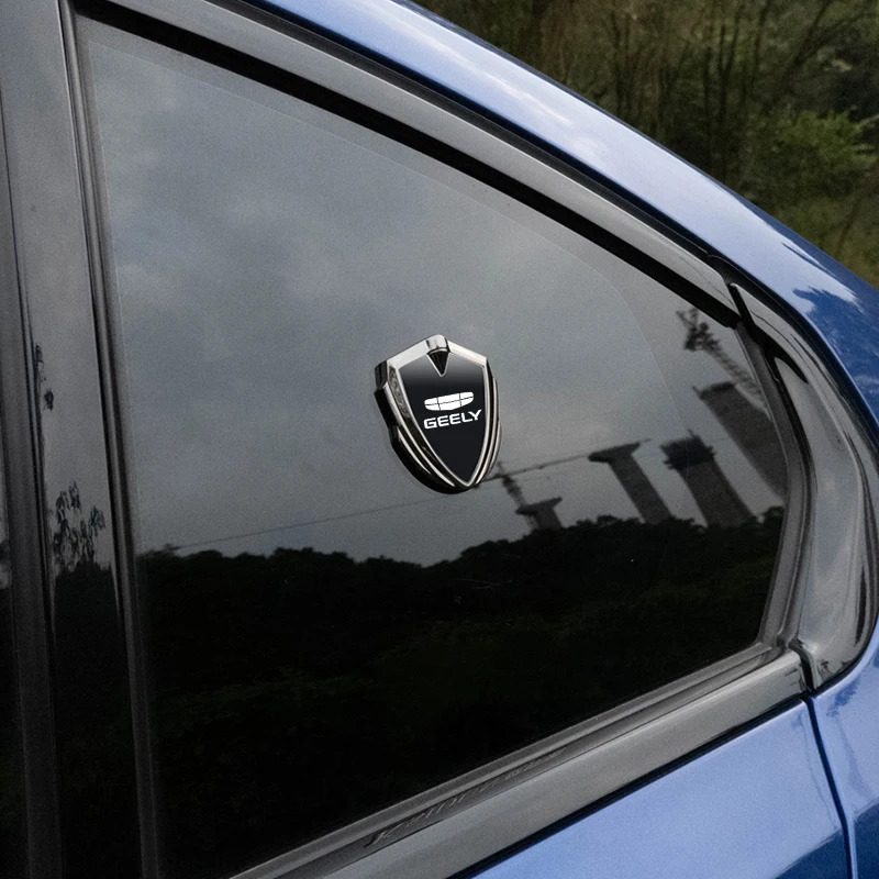 Car Side Modification Sign Triangular Window Creative Vehicle Metal  Sticker For Geely Atlas Coolray Mk Cross Emgrand GS GL