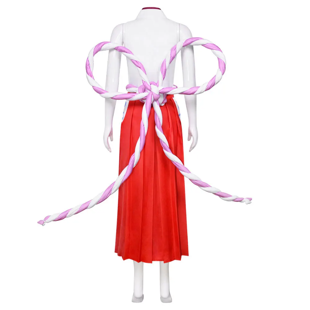 Anime CHRISTAO Cosplay Costume pour femme, Kimono, FibrTop, Jupe, Corde à la taille, Perruque, Halloween, Carnaval, Uniforme de fête trempé