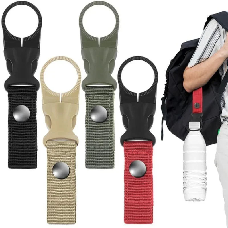 Nylon Water Bottle Buckle Camping Water Bottle Fixing Clip Multi-functional Mountaineering Buckle Water Bottle Quick Clip Buckle