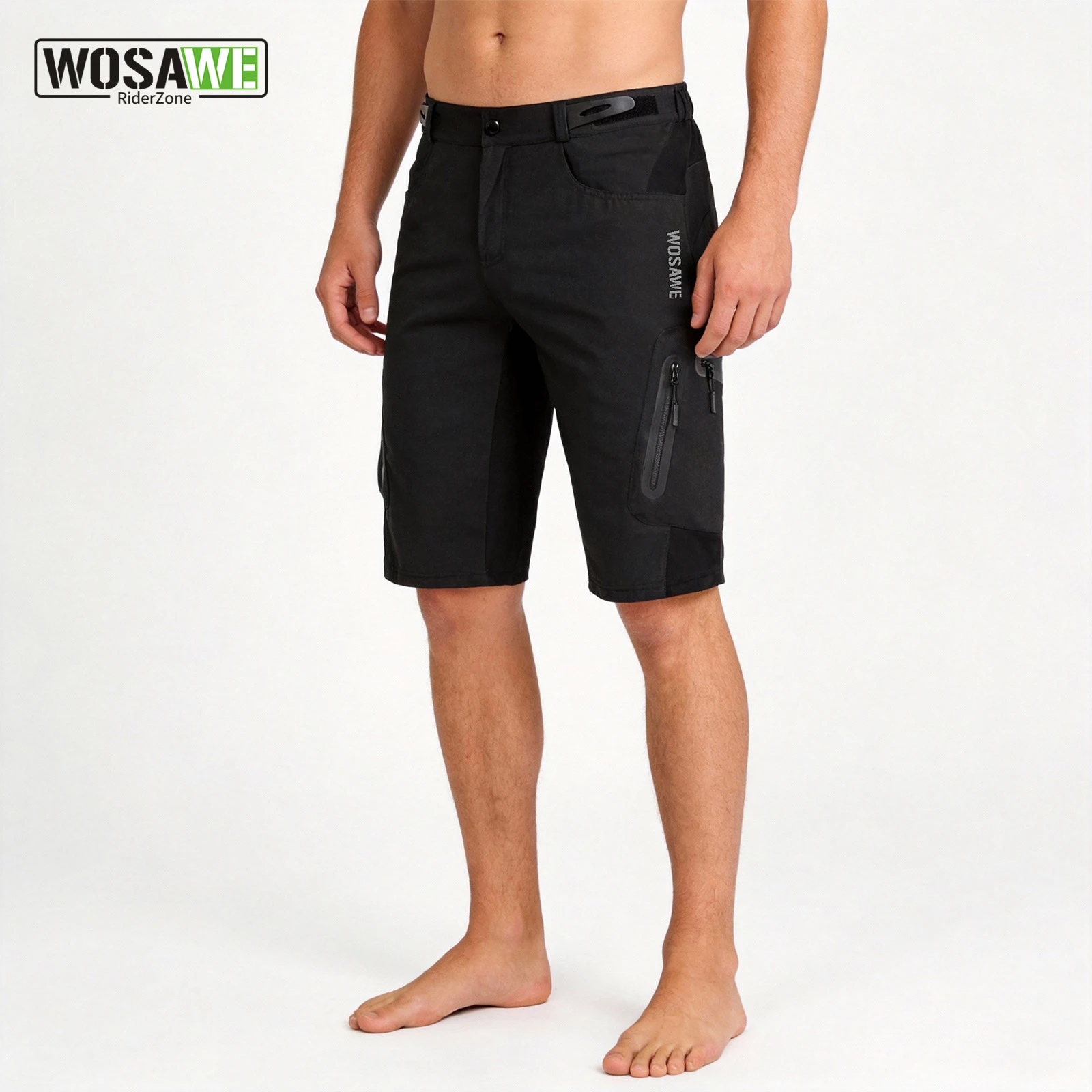 

Мужские велосипедные шорты WOSAWE для горного велосипеда, свободного кроя, дышащие, быстросохнущие, легкие, для активного отдыха и спорта