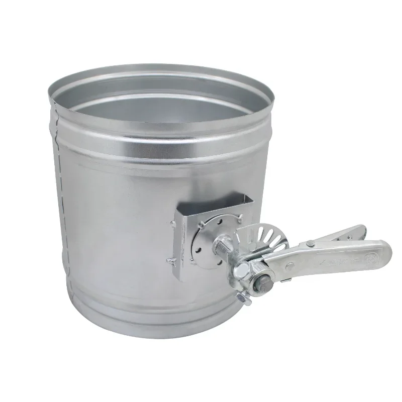 

100mm 120mm 150mm 200mm Galvanized iron sheet duct damper manual air volume control valve butterfly valves for spiral duct