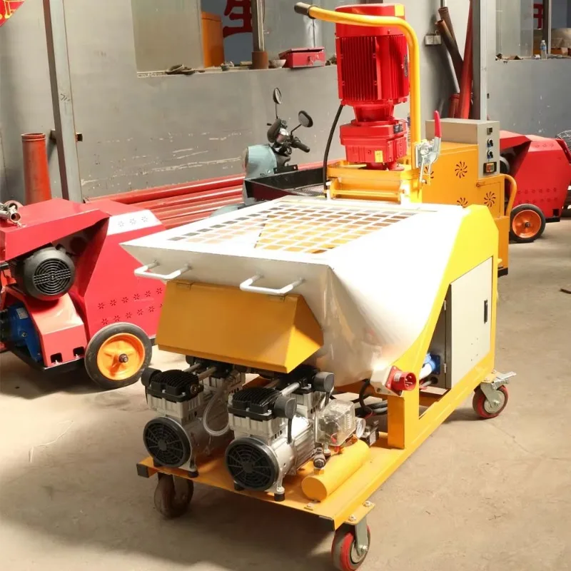Construction Gypsum Sprayer Large Flow & High Efficiency Compact Wall Plastering Reduce Floor Ash Waste