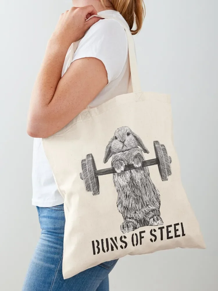 Buns of Steel (Light) Tote Bag personalized tote bag Canvas shopping bags foldable hand bag ladies