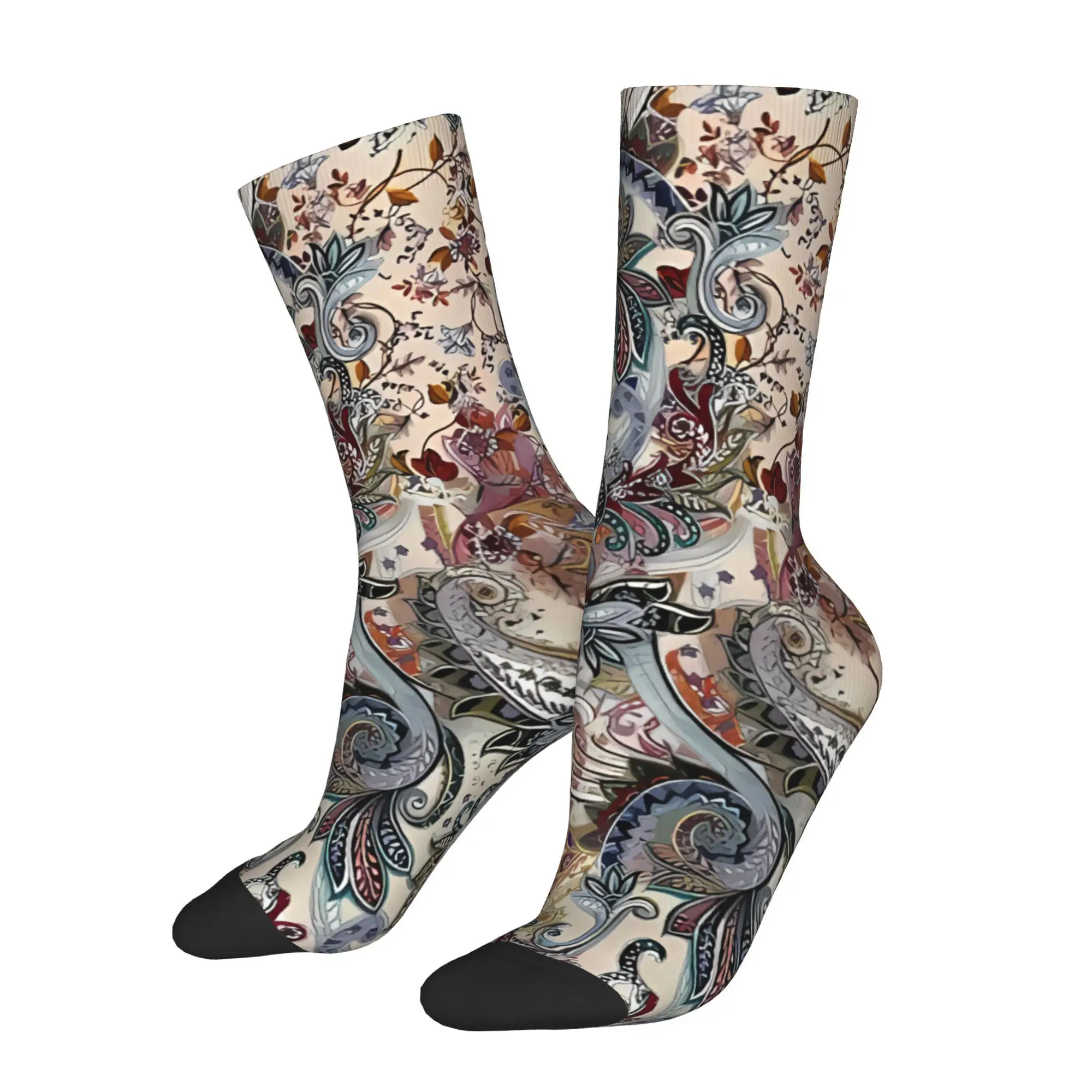 

Носки в стиле индийской культуры, мужские и женские зимние чулки в стиле хип-хоп