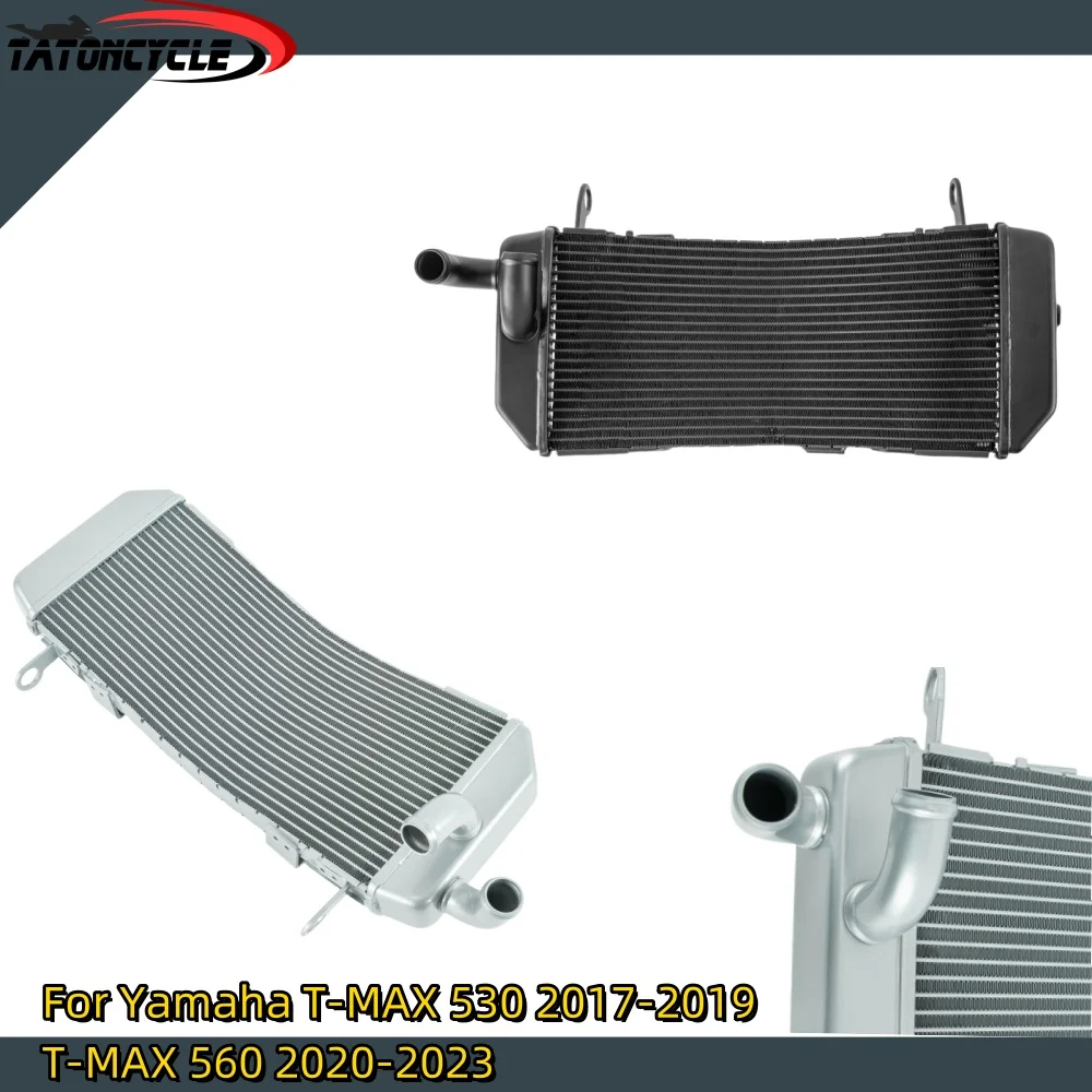 Motorcycle Aluminum Radiator For Yamaha T-MAX TMAX 530 560 2017-2023 2022 Grille Water Tank Engine Guard Cooler Cooling System