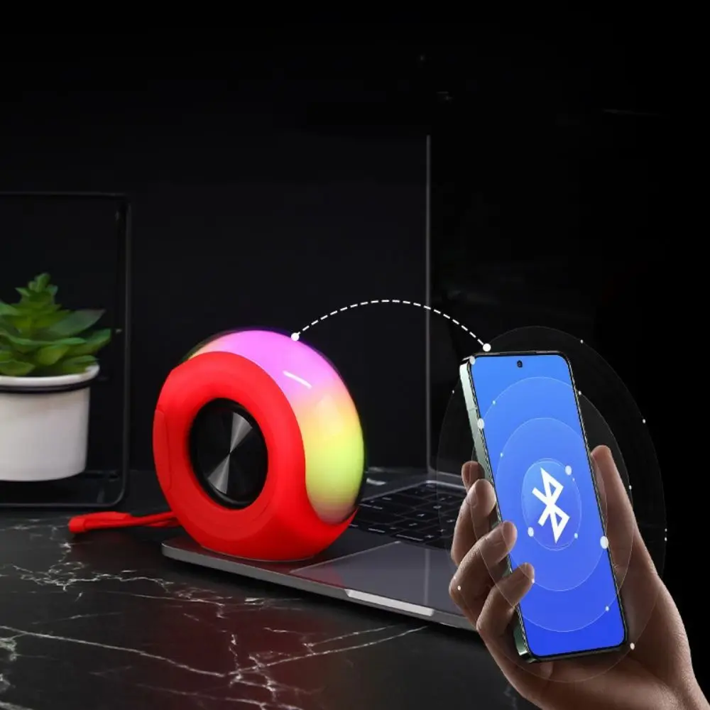 

2-in-1 Mini Bluetooth Speaker Magnetic with RGB Lighting Wireless Sound Box Creative High Sound Portable Subwoofer Sports