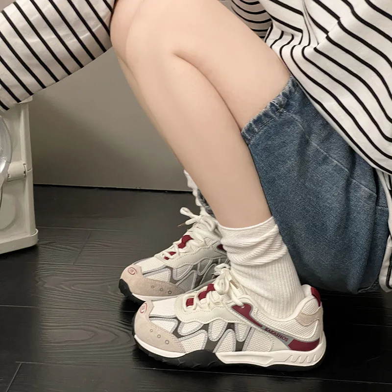 Women's Outdoor “Mango Head” Dad Sneakers: New Spring/Summer Styles on Instagram—Chunky-Soled Casual Sneakers