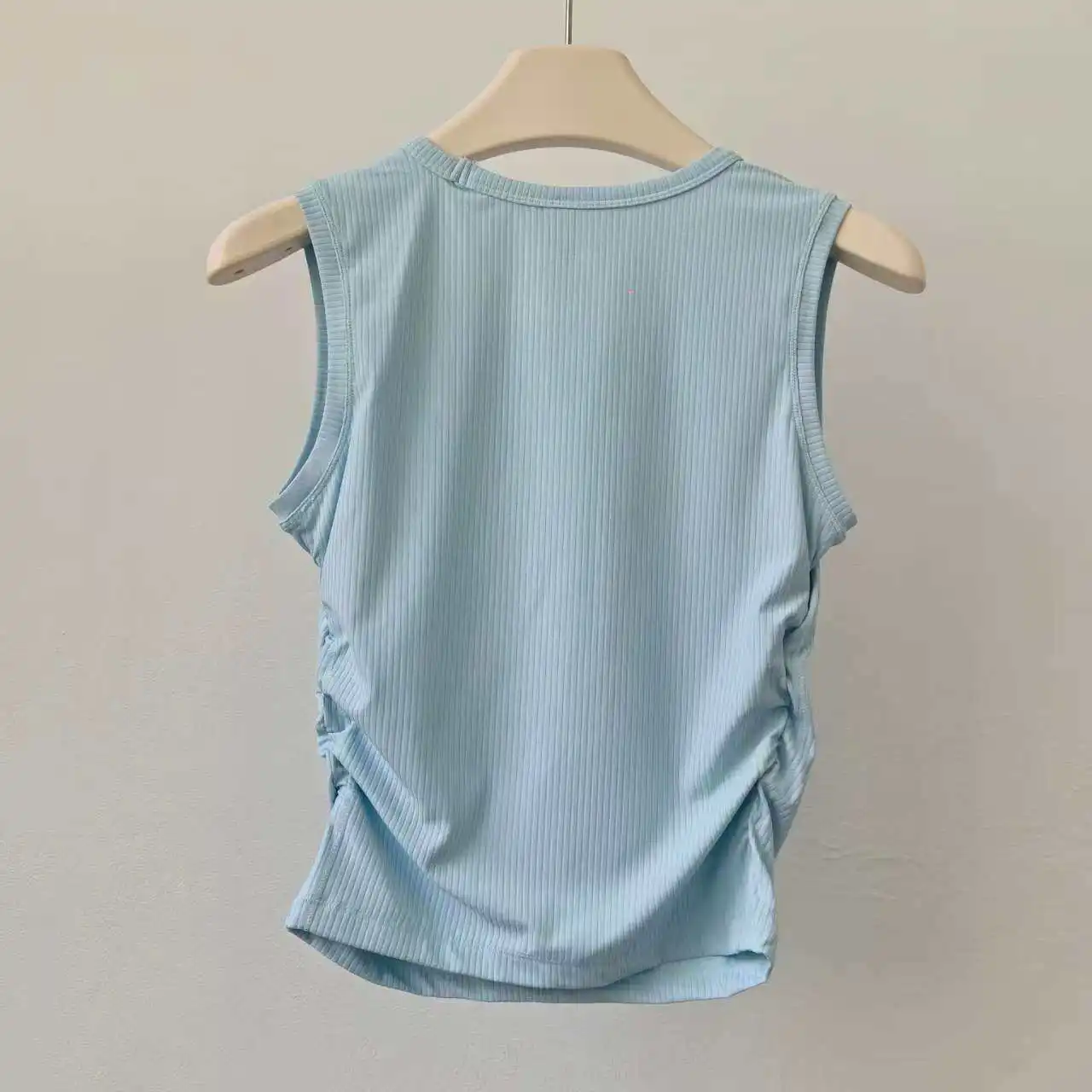 Damen Schlankmachendes Ärmelloses Yoga-Top Schnelltrocknendes Pilates Fitness-Training Sportbekleidung Top - T-Shirt im „Naked-Style“ – Detail 3