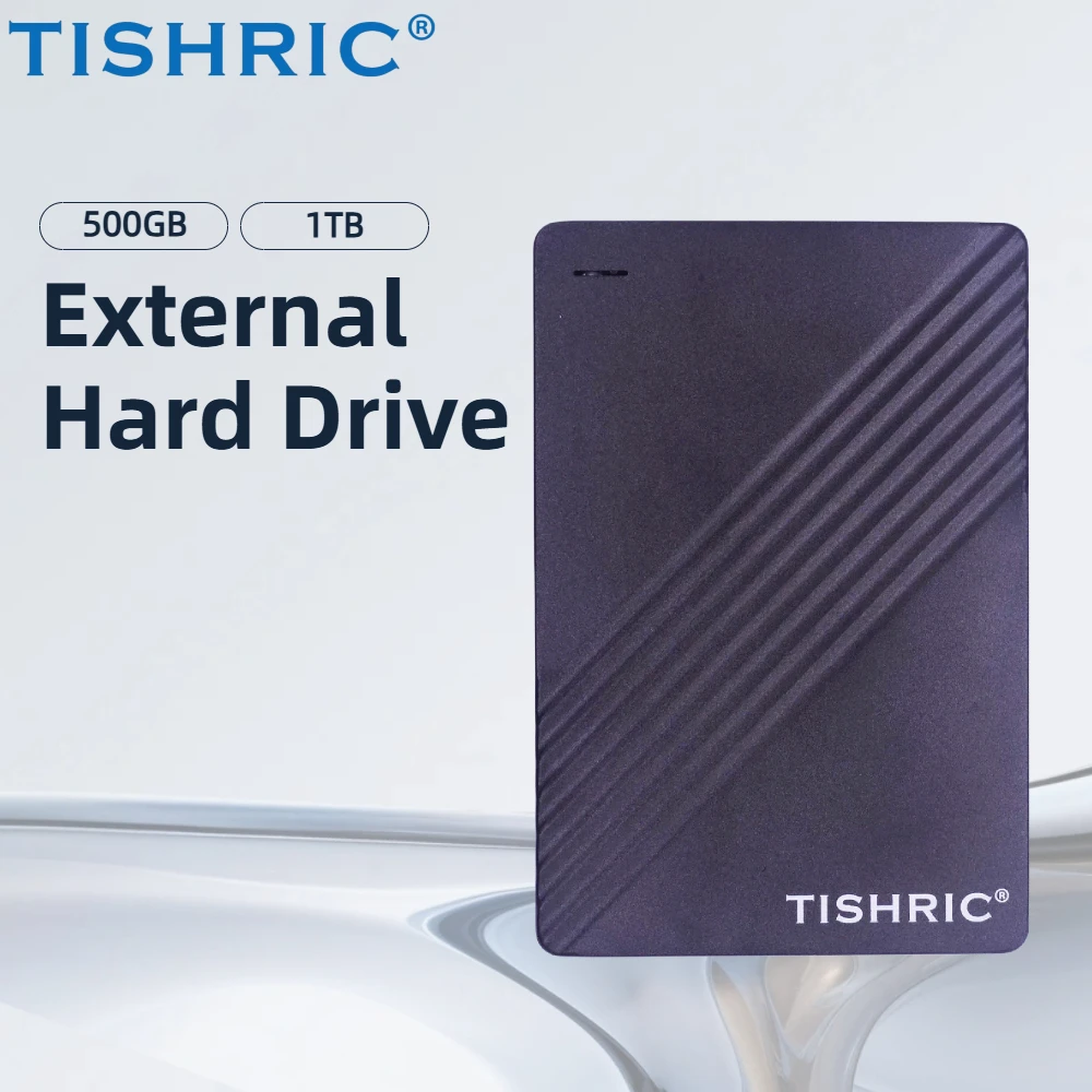 TISHRIC External Hard Drive 2.5 Portable HDD 250GB 320GB 500GB 1TB 2TB USB3.0 For Desktop PC Laptops Gaming Consoles TV PS5 Xbox
