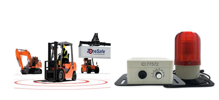 Detector de proximidad de vehículo con luz LED de torre, sistema de alarma de distancia para hombre y coche, luz intermitente de advertencia, alarmas personales