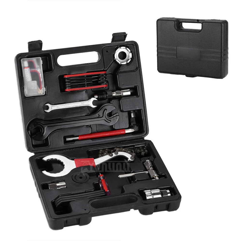 Bicycle Repair Tool Set:  Cassette,Spoke Wrench, Chain, and Bottom Bracket Removal Kit