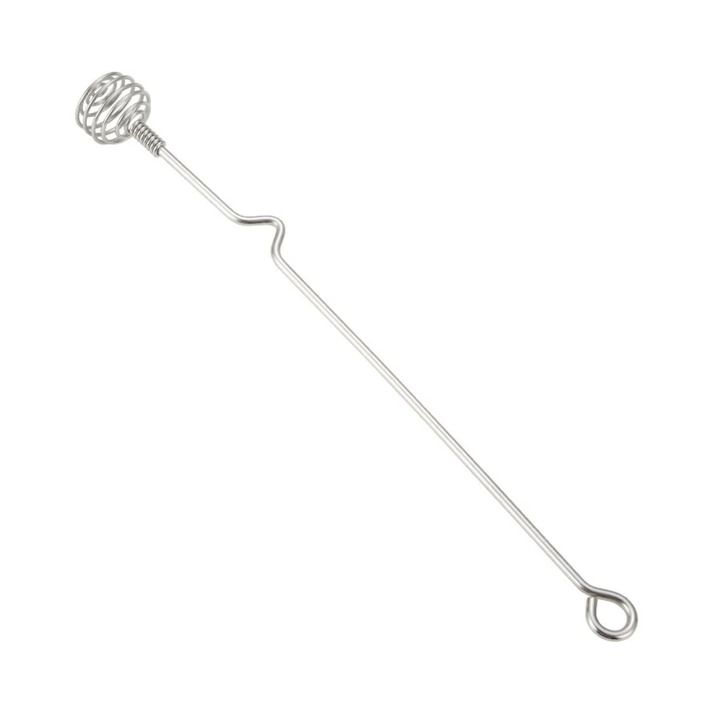 304 Stainless Steel For Tea Whisk Spoon with Spiral Twisted Design for Consistent Honey Dissolving and Daily Beverage Prep