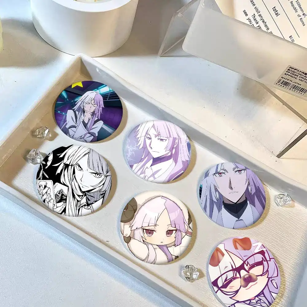 Anime Characters S-Sigma BSD Round Badge Creative Brooch Clothing Backpack Accessories Lapel Pin