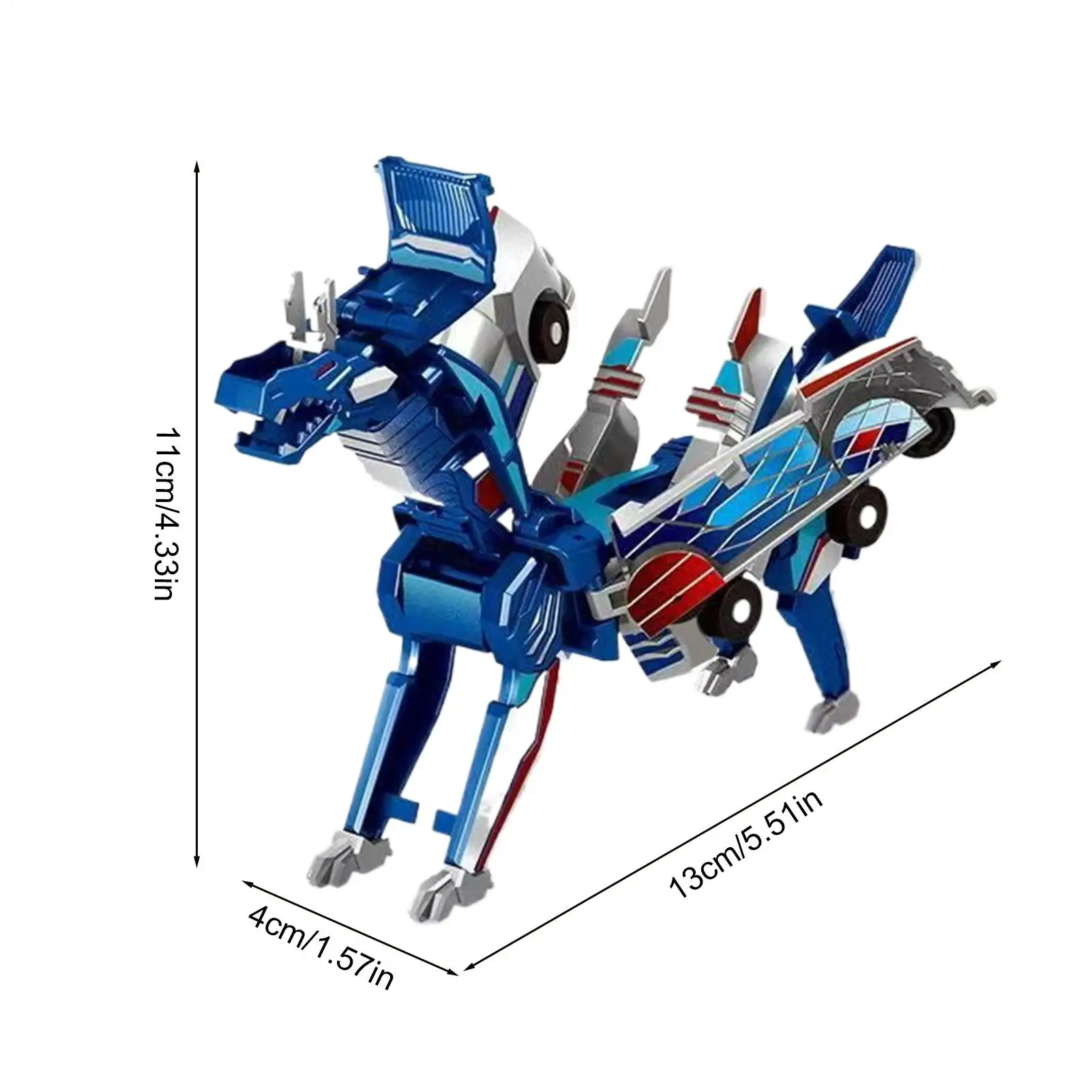 Magnetic Dinosaur Pull Back Cars 4Packs Collision Transforming Dragon Vehicle Toys for Toddlers Age 3-5, Birthday Christmas Gift