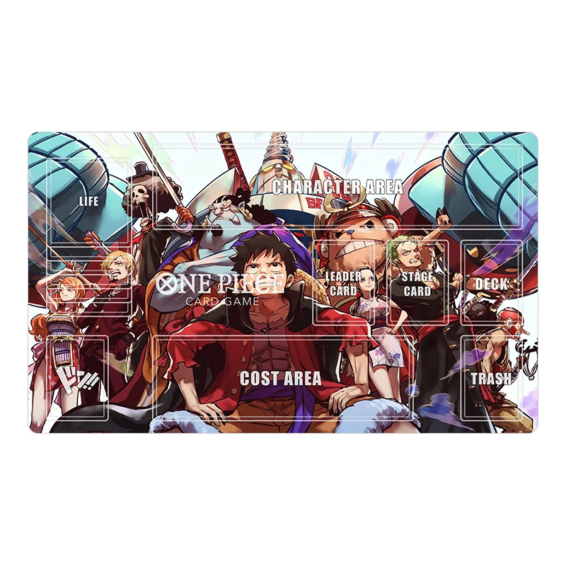 60*35cm 20 Models One Piece Dedicated GAME Card Mat OPCG Battle Luffy Zoro Ace Law Nami Yamato Gift Toy Game Anime Table Mat