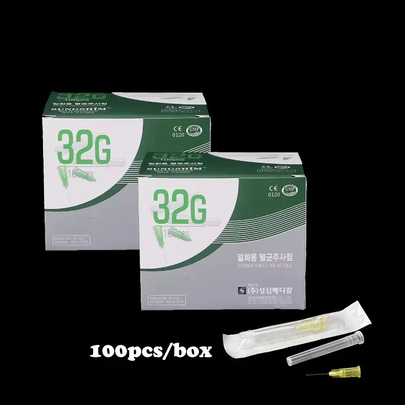 Koreaanse echte pijnloze schoonheid ultrafijn 30G * 4 mm, 30G * 13 mm, 30G * 25 mm wegwerpgereedschap