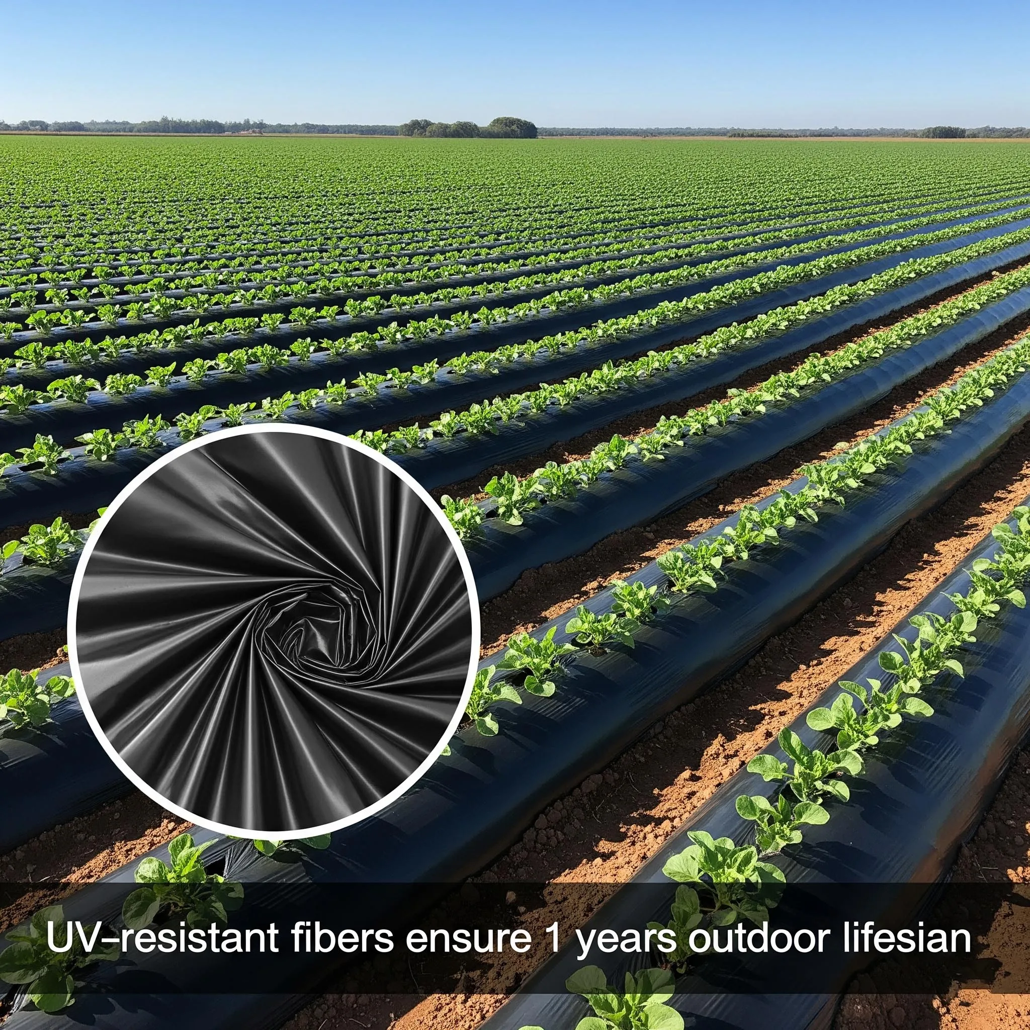 2025년형 블랙 고품질 폴리에틸렌 소재 플라스틱 멀칭 필름 (농업용)