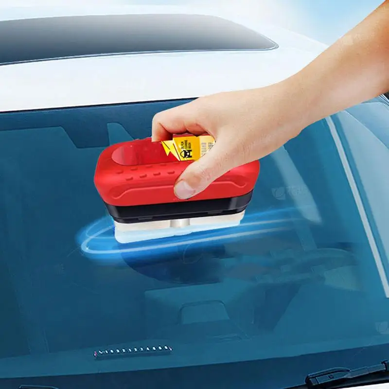 Auto Window Cleaner Tool Cleaning Brush Car Window Cleaner Hydrophobic Glass Coating Scrubber Pad Car Window Washer Cleaning