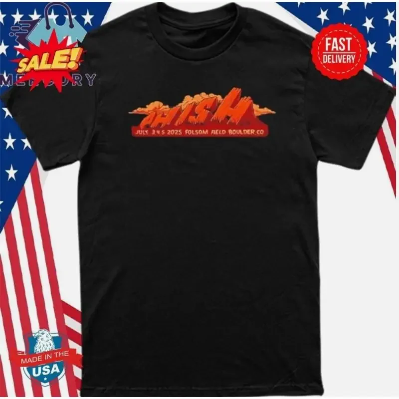 Phish July 3 4 5 2025 Folsom Field Boulder Co T Shirt