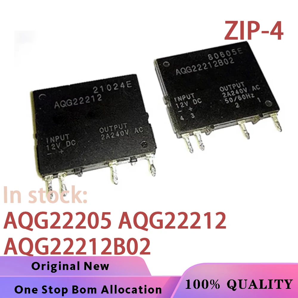 (10PCS) 100% New AQG22205 AQG22212 AQG22212B02 ZIP-4