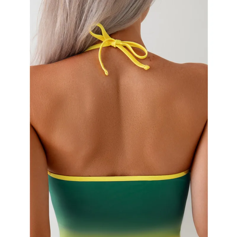 التدرج مثير قطعة واحدة المايوه مغلقة النساء ملابس السباحة رفع ل ملابس سباحة الجسم لباس سباحة بحر بركة الاستحمام 2026 #5