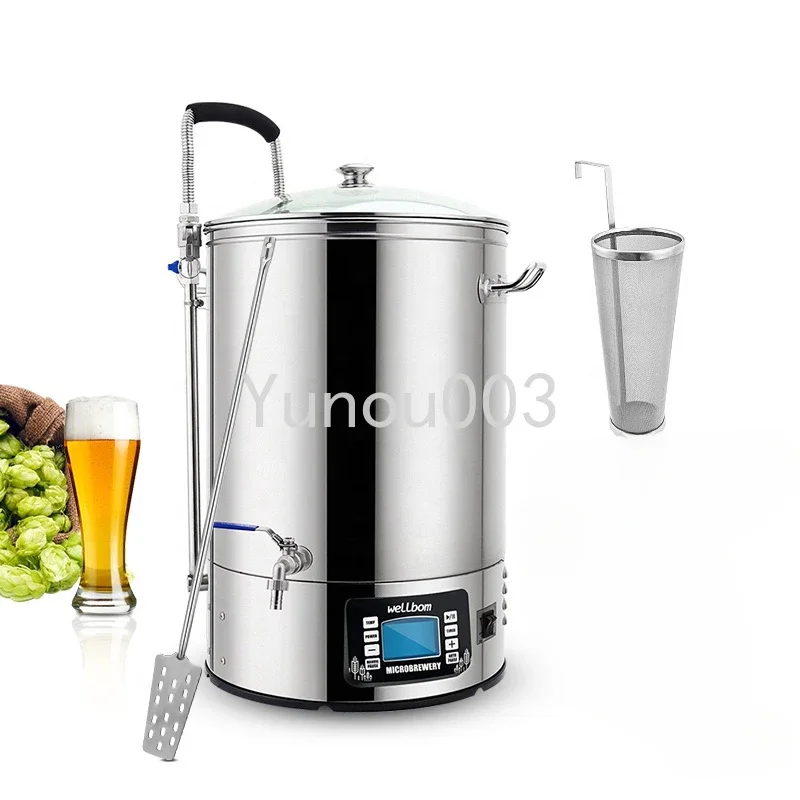 40L 60L Stainless Steel All in One Microbrewery Guten Home Brewing System Mash Tun Micro Brewery Craft Beer Machine