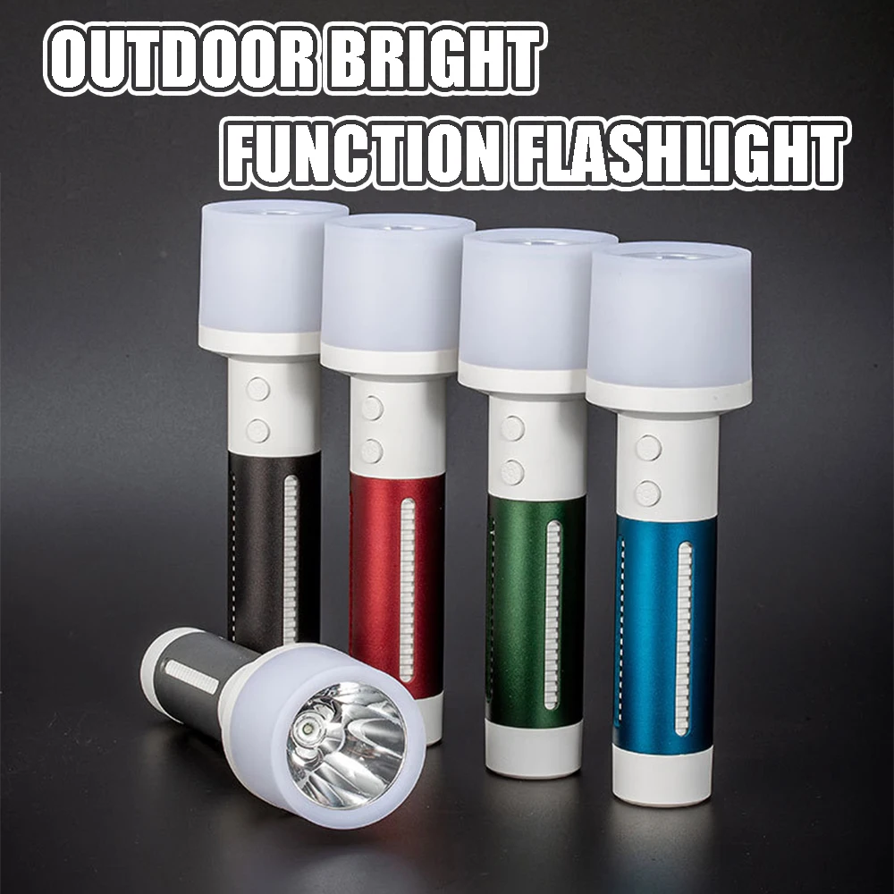 

Bright Outdoor Function Flashlight Versatile High Luminosity for Hiking Camping & Adventures Rechargeable Waterproof Flashlights
