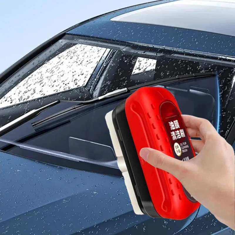 

Car Windshield Oil Film Remover Oil Film Stain Removal Brush Car Rearview Mirror Sponge Cleaning Brush Glass Dirt Cleaning tool