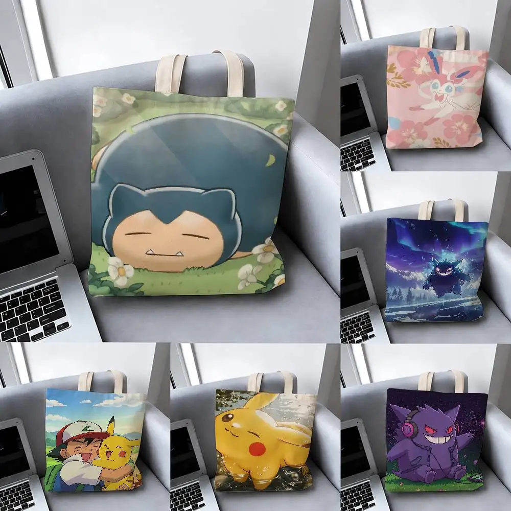 bolsas-de-armazenamento-para-iniciantes-pokemon-paldea-bolsa-de-ombro-para-viagem-verao-praia-sacola-de-compras-reutilizavel-arte-de-anime