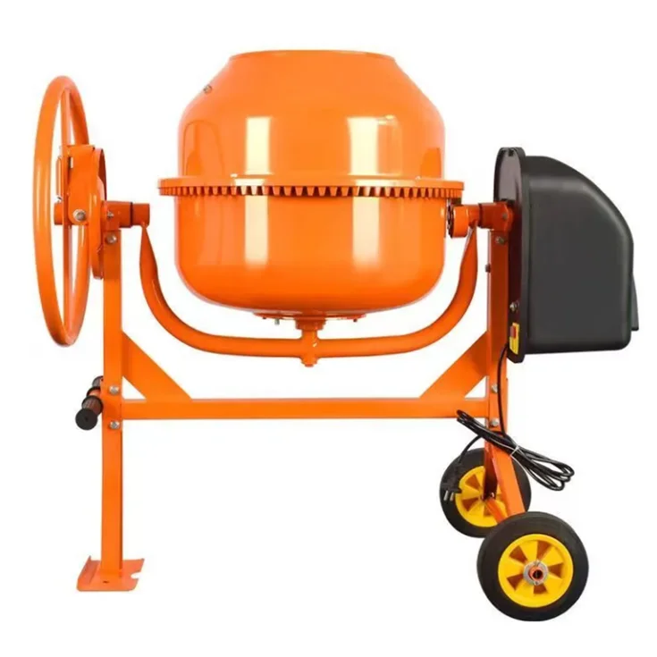 

Factory owned and customizable mobile drum horizontal mortar cement concrete mixer