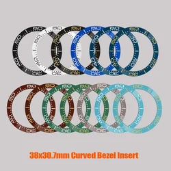 38mmx30.7mm Seamaster Ceramic Bezel Insert Fit for Sub SRPD Seamaster 300 Watch Case 60 min index Curved Bezel Ring Parts