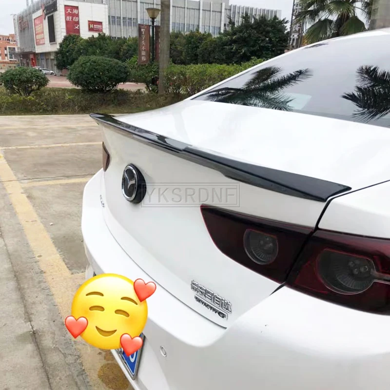 For NEW Mazda 3 Axela Car Decoration 2019 2020 2021 ABS Plastic Paint Painting Color Rear Trunk Spoiler