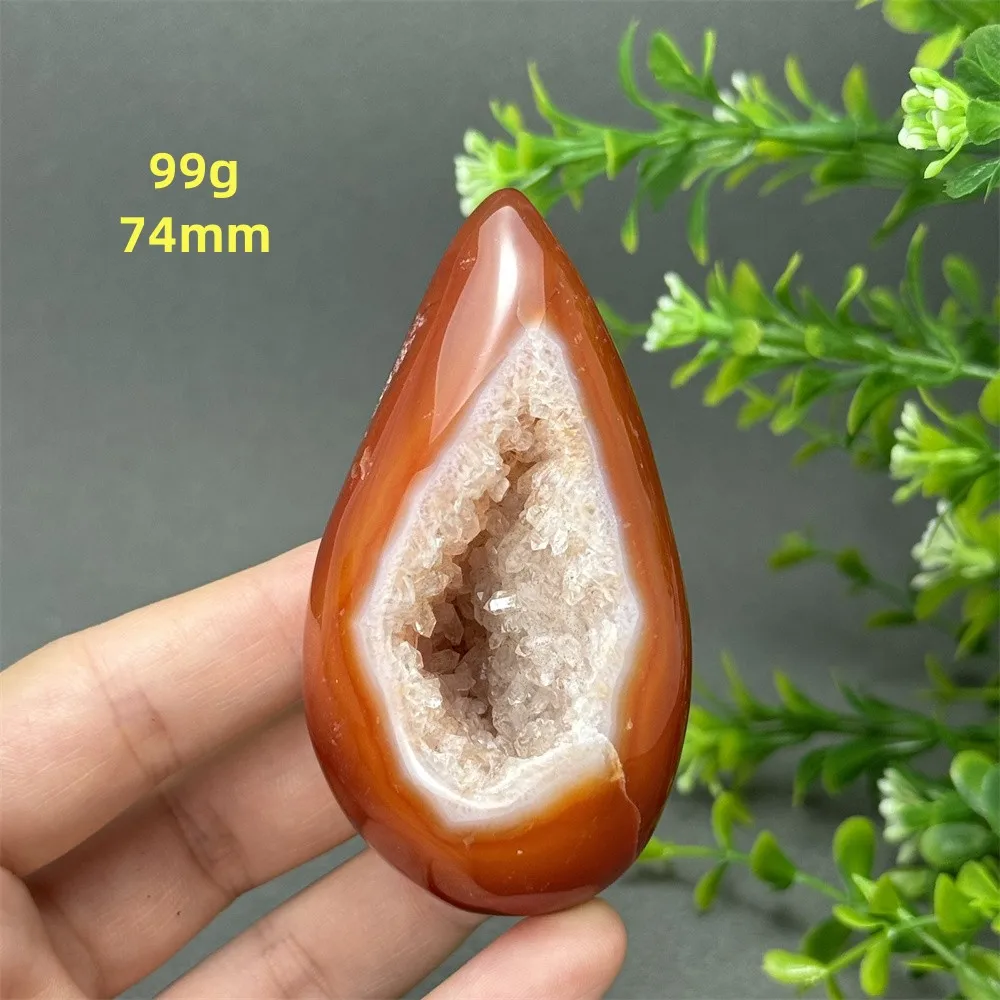 Natural Gemstone Carnelian Crystal Egg Reiki Treatment Meditation Energy Home Room Feng Shui Decoration Gift