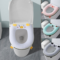 New Cute Home soft Toilet Mat pad Thickened Warm WC Seat Warmer case Potty Cushion Toilet Seat cape Cover four seasons Universal